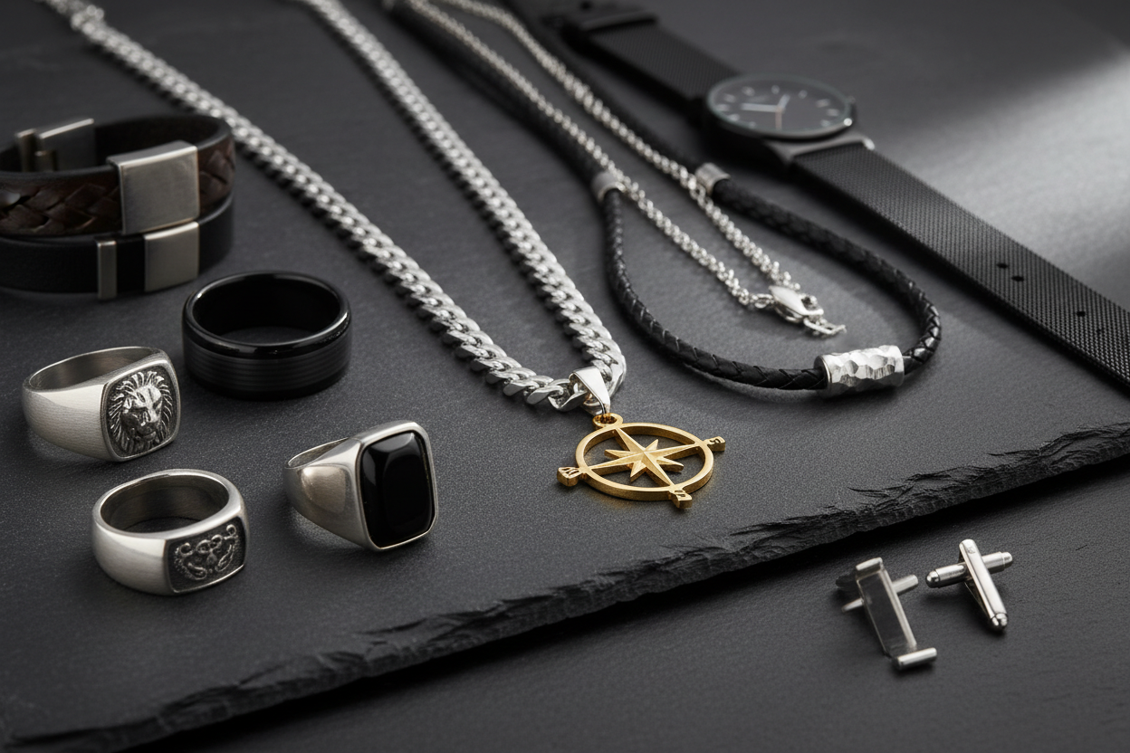 Men fashion and jwellery