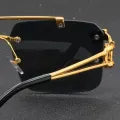 Vintage Luxury Golden Glasses
